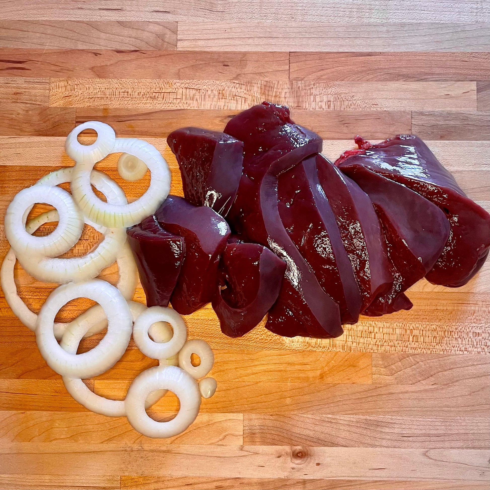 Liver N' Onions - Minus the Onions - hickokhamburger