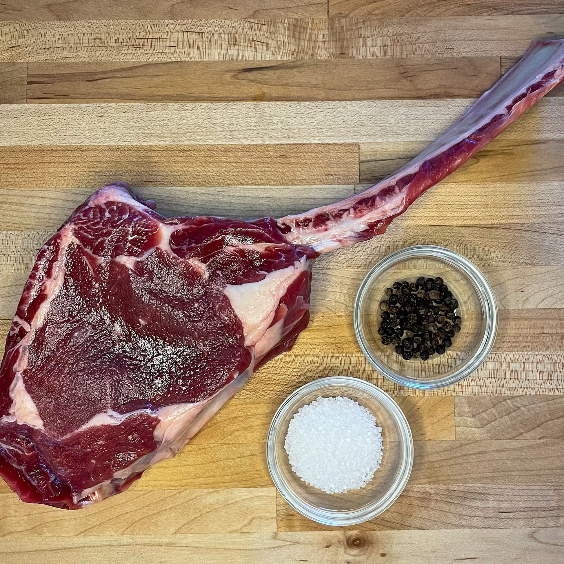 Scalp 'Em Tomahawk Ribeye - hickokhamburger
