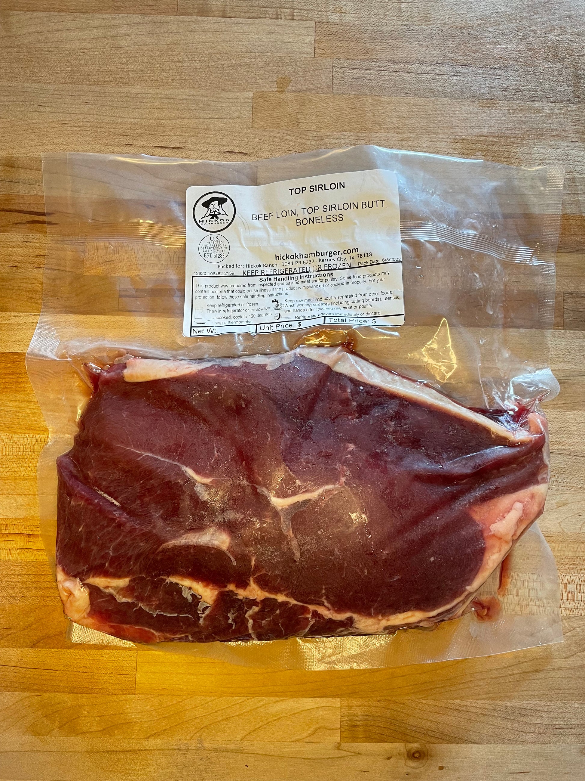 Slab of Sirloin - hickokhamburger