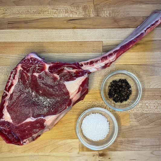 Scalp 'Em Tomahawk Ribeye - hickokhamburger